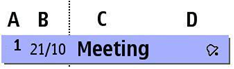 Single-line item with number