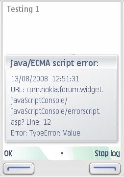 script error