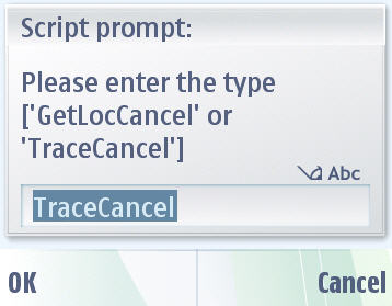 Location Tracing ang Get Locaitonn Cancel