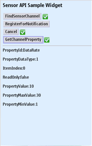 get channel properties